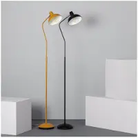 LEDKIA Lampadaire Métal Sahani Moutarde