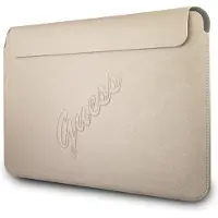 GUESS Manchon informatique en saffiano (13"), Sac pour notebook, Or