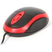 Platinet OM06VR souris Ambidextre USB Type-A Optique 800 DPI (Filaire), Souris, Rouge, Noir