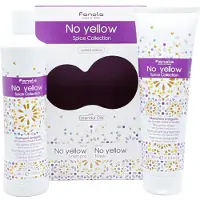 Fanola Coffret : Collection No Yellow Spice, masque capillaire neutralisant les reflets jaunes (300 ml) + shampooing neutralisant (350 ml)