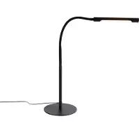 QAZQA Lampe de table design noire avec LED et variateur tactile - Palka