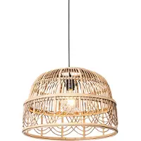 QAZQA Suspension orientale en rotin 49 cm - Michelle