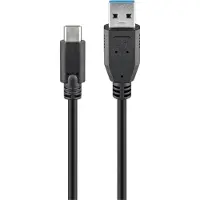 Pro Goobay USB 3.0 câble de raccordement [1x USB 3.0 prise mâle A - 1x USB-C? Stecker] 1 m noir ore Steckkont