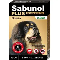 DR SEIDLA DR SEIDEL Sabunol Plus obroża przeciw pchłom i kleszczom dla psa 90 cm