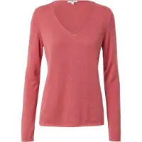 Tom Tailor Front Logo Coin V Neck Sweater Rose 3XL Femme