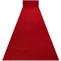 Rugsx Tapis de couloir KARMEL plaine carmin / rouge 60 cm 60x130 cm