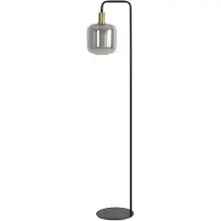 Light & Living Lampadaire - noir - LEKAR - verre métal - lampe en verre coloré - E27 - 1861884 -