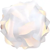 Kwmobile Puzzle Abat-jour Lampe suspendue - Abat-jour - Abat-jour blanc - Plafonnier Lampe suspendue - Lampe puzzle min. 15 motifs - Taille M Ø env. 27 cm