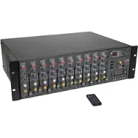 Omnitronic RM-1422FXA table de mixage USB rackable avec Bluetooth et lecteur MP3