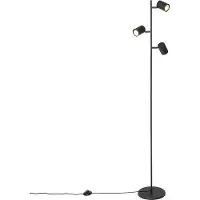 QAZQA Lampadaire moderne noir 3 lumières - Jeana
