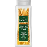 Joanna Naturia, Shampoo mit Conditioner für trockenes und beschädigtes Haar, Weizen, 500 ml (Treffer