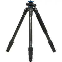 Benro FGP18A Trépied en aluminium Système GoPlus Travel Série 1 4 Segm. (Métal), Trépied, Noir