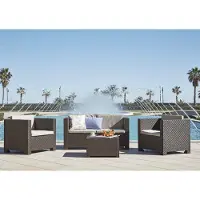 Concept-Usine Ensemble Salon Jardin Diva Tropea Salon De Jardin Complet 4 Places En Graphite - Sp Berner