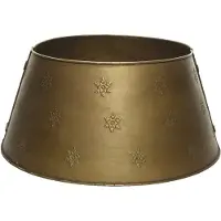Décoris Housse de sapin de Noël en fer Ø 57 x 25 cm doré
