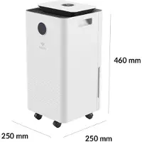 TrueLife AIR Dehumidifier DH5 Touch - Déshumidificateur et purificateur d'air avec écran tactile, capacité de 12 l/jour, mode de fonctionnement silencieux