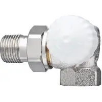 Heimeier V-exakt II Vanne thermostatique-UT RG nickelée forme anguleuse droite 1/2