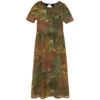 Desigual Femmes, Robe, Salomon Casual Dress, Vert, (L)