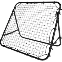 VirtuFit Rebounder réglable - Kickback - Tchouk - 100 x 100 cm - Rebondisseur de football - Ancrages au sol inclus - Réglable pour différents niveaux d'intensité - Facile à ranger - Convient pour