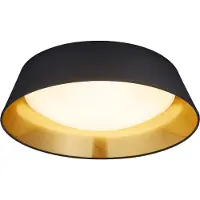 TRIO Plafond Plafond moderne encastrable LED PONTS noir RL R62871879