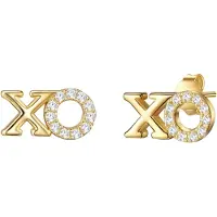 Glanzstücke Boucles d'oreilles jaune d'or / transparent