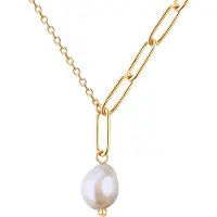 Valero Pearls Chaîne or / blanc perle