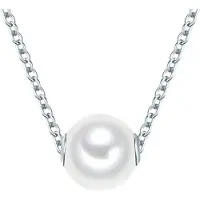 Valero Pearls Chaîne argent / blanc perle