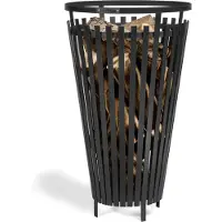 Cook King Chauffe Terrasse, Braséro En Acier Noir Flame Ø 40 Cm