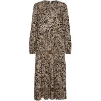 Vero Moda Uma Long Sleeve Long Dress Marron L Femme