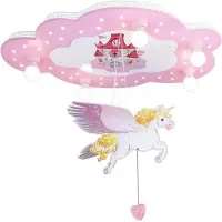 Elobra Plafonnier Pour Enfant Château Et Licorne