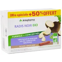 Arkopharma Arkofluides BIO Radis noir 20+10 pc(s) Ampoule(S) Buvable(S)