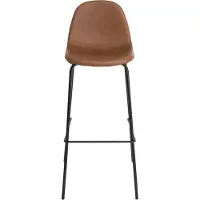 Macabane TOM - Lot de 2 tabourets de bar John marron hauteur d'assise 80cm TOM