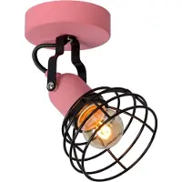 Lucide Lampe de plafond Pola rose