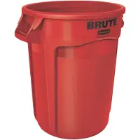 Rubbermaid Bidon polyvalent rouge 121l PE extérieur-Ø560xH692mm - FG263200RED