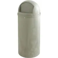 Rubbermaid Poubelle (PE), ignifugée, Poubelle, Beige