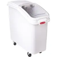 Rubbermaid boîte verrouillable système de stockage blanc 79 L avec couvercle coulissant et bêche