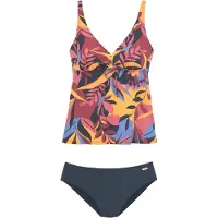 Sunseeker Tankini marine / orange / framboise