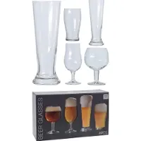 Excellent houseware Set de verres à bière 4 pièces