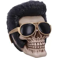 Nemesis Now - Uh Huh - Figurine de crâne Elvis "The King" 17cm