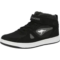 Kangaroos Kalley : chaussures pour enfants, modèles pour garçons, bottes, bottes à scratch, couleur noire, pour le quotidien