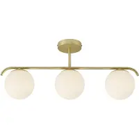 Nordlux Plafonnier design Grant laiton 3 lumières