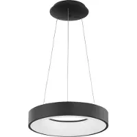 Nova Luce Suspension Rando Thin noir Ø 38cm