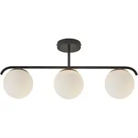 Nordlux Grant - 3 Suspension Longueur 69,3 cm noir 3-flamme sphérique
