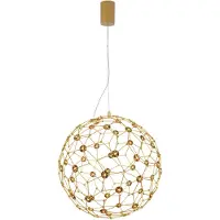 Nova Luce Sole Lampe à fil LED suspendue or
