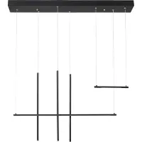 Nova Luce Lampe LED suspendue "ELETTRA" 20W 830 (blanc chaud) noir