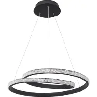 Nova Luce Grania Lampe suspendue LED Sandy-Black