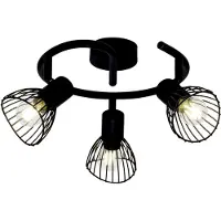 Brilliant Spirale, 3 flammes Elhi noir IP20 E14 40 Watt dimmable g. f. Lampe goutte d'eau