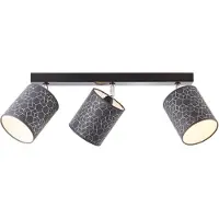 Brilliant Plafonnier Lampe Galance Noir Max 3x 40W E27 Orientable