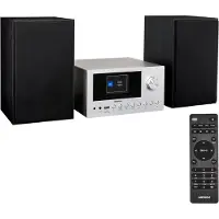 Medion LIFE P85003 Micro-Audio-System, Internet/DAB+/PLL-UKW Stereo-Radio mit je 40 Senderspeichern, 2,8'' TFT-Farbdisplay, Bluetooth 5.0, C