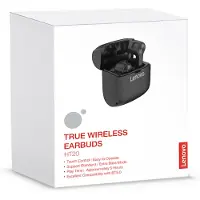 House Of Music Écouteurs Bluetooth HT20 avec étui, compatibles TWS et double égalisation, noirs