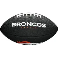 Wilson Mini Ballon De Football Américain Nfl Team Logo Denver Broncos Noir